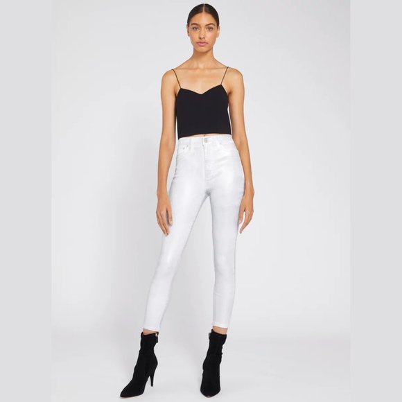 🌺SOLD🌺 Alice + Olivia Foil Metallic Good Jeans! - Picture 3 of 10